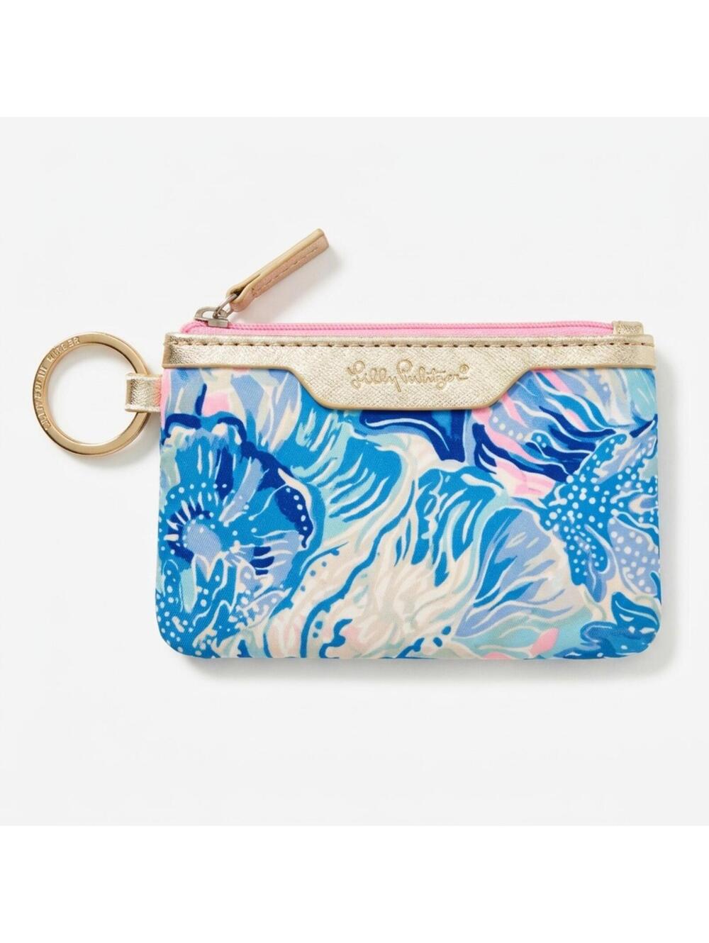 Lilly Pulitzer Floral Keychain Wristlet Wallet